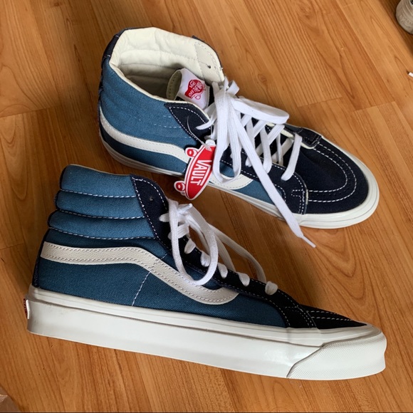 NWT | Vans blue and navy high tops - Picture 4 of 10